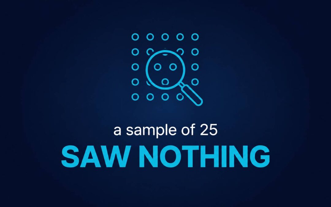 Audit  analytics explaining sampling vs full population  testing